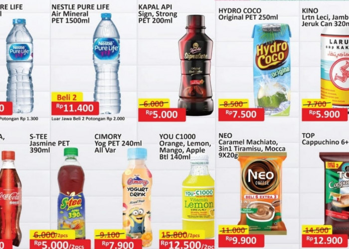 Promo Minuman Segar di Alfamart Agar Tidak Mengantuk Saat Perjalanan Mudik Lebaran 2025, Cek Katalog Produknya