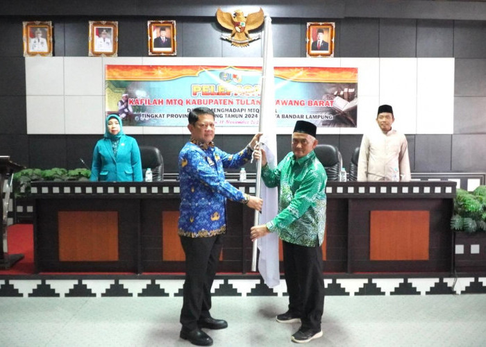 Pj. Bupati Tubaba Lepas Kafilah MTQ Ke -51