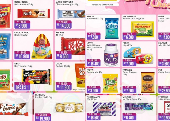 Belanja Murah Camilan Manis Mulai Permen dan Cokelat di Alfamart, Harga Dijamin Hemat!