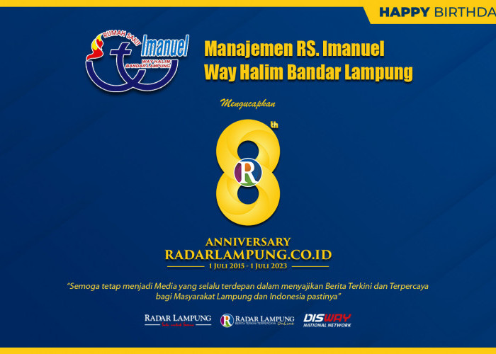 RS Imanuel: Selamat dan Sukses HUT ke 8 Radar Lampung Online