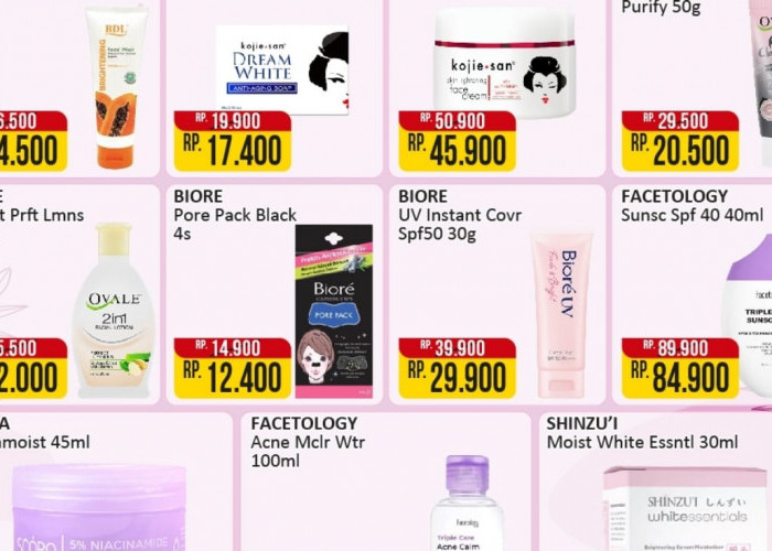 Promo Beauty Fair Alfamart, Rawat Kulit Wajah Dengan Skincare Berkualitas, Ada Diskon Hingga 50 Persen!