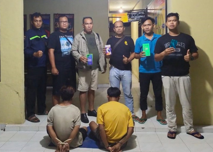 Potong Kunci Gembok, Dua Pemuda Mesuji Gasak HP di Gerai Tulang Bawang