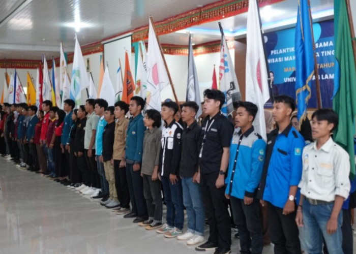 Unila Lantik 33 Ormawa Tingkat Universitas Masa Bakti 2024