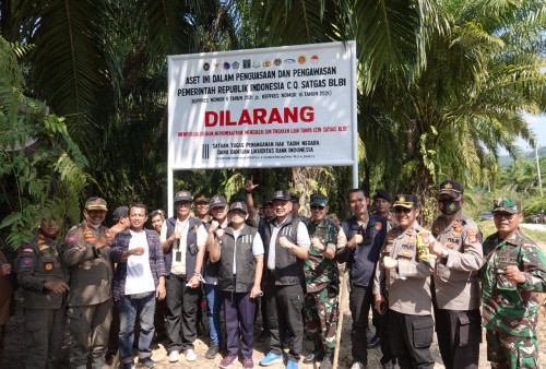 Satgas BLBI Pasang Plang Aset Eks BPPN di Tanah 997,95 Ha