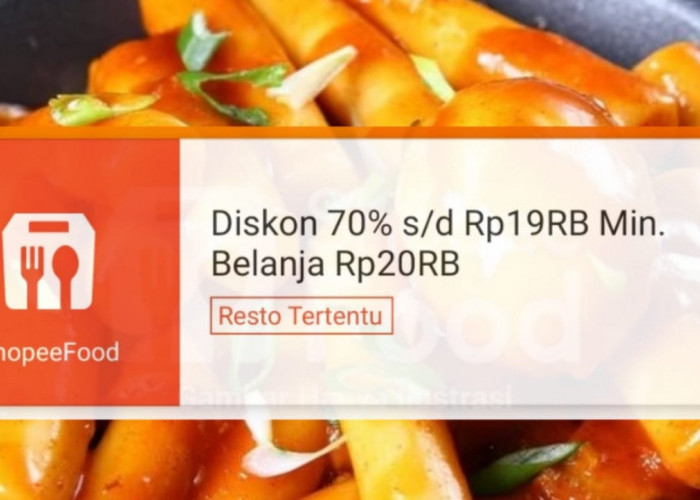 Promo ShopeeFood Spesial Weekend, Dapatkan Diskon Hingga 70 Persen
