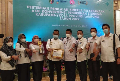 Tanggamus Raih Penghargaan Penurunan Stunting