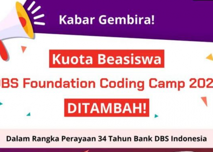 Tertarik Belajar Coding? Yuk Daftar Beasiswa DBS Foundation dalam Program Coding Camp 2023