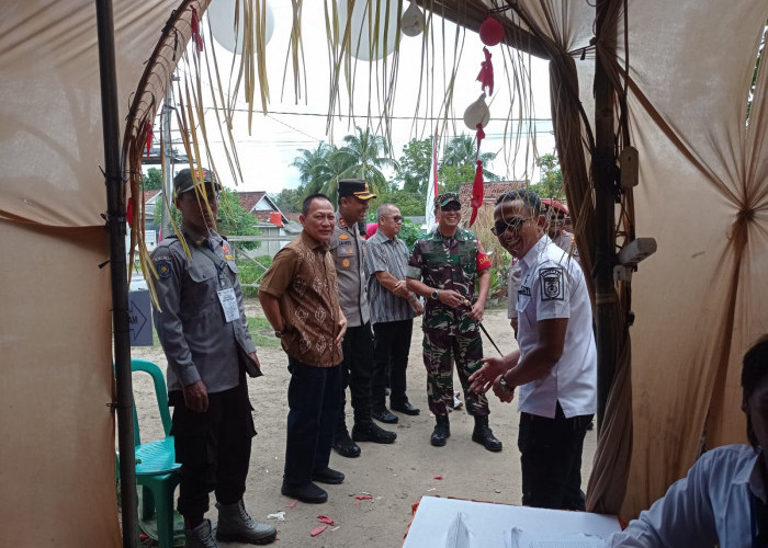 Tinjau Pelaksanaan Pemilu 2024, Pj Bupati Tulang Bawang Ungkap Tingkat Partisipasi Pemilih, Segini Nilainya
