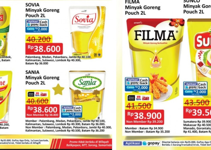 Segera Berakhir! Borong Promo Minyak Goreng Murah dari Alfamart Untuk Stok Kebutuhan di Rumah, Harga Dijamin H