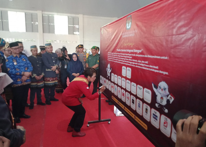 Kirab Pemilu Tiba di Mesuji, Komitmen Bersama Tingkatkan Partisipasi Pemilih 