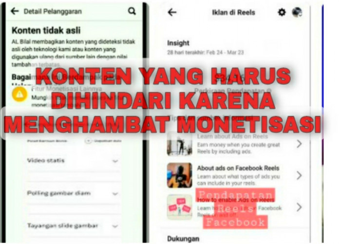 Segera di Cek! Ini Konten yang Dapat Menghambat Proses Monetisasi di Facebook Pro