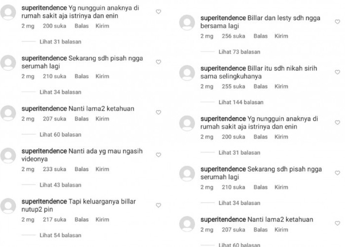 Viral, Akun Anonim Ungkap Lesty Tak Lagi Serumah Dengan Rizky Billar