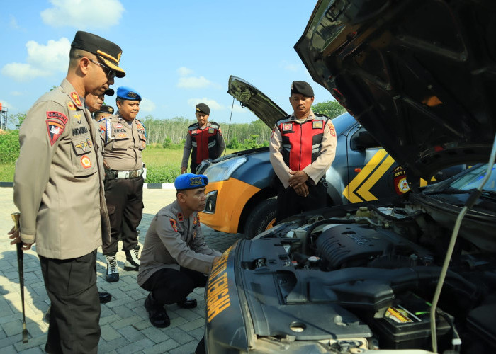  Kendaraan Dinas dan Beberapa Senpi Milik Anggota Diperiksa di Polres Tubaba, Kenapa Ya?