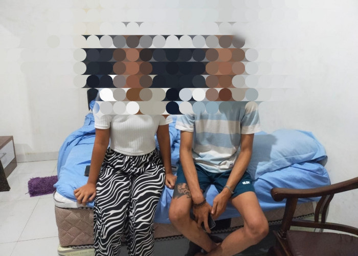 Polsek Kedaton Amankan Pasangan Bukan Suami Istri, Ketahuan Berduaan di Penginapan  