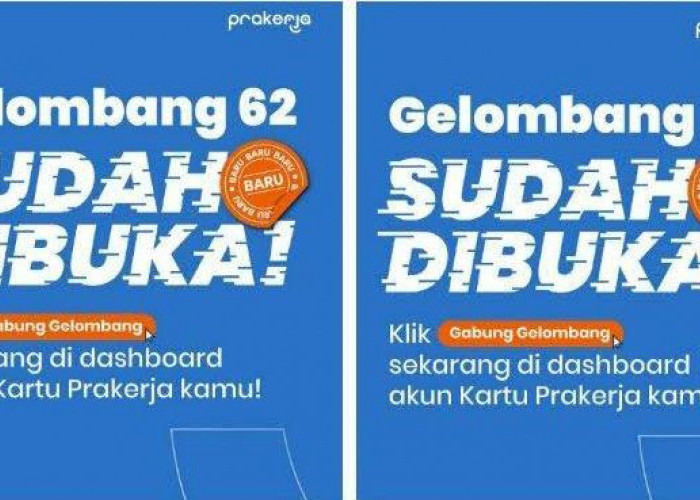 Kartu Prakerja Gelombang 62 Resmi Dibuka, Akses Linknya Sekarang