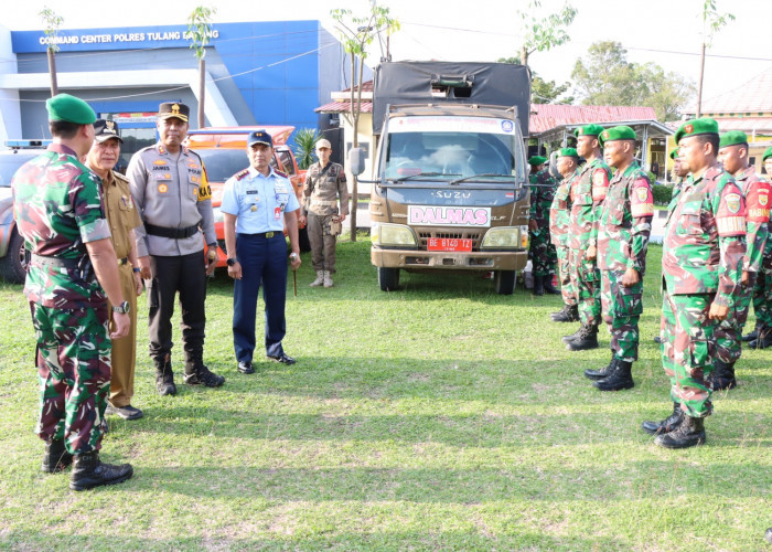 Kapolres Tulang Bawang Jamin Keamanan Warga di TPS, Pj Bupati Qudrotul Ikhwan Sampaikan Hal Penting Ini