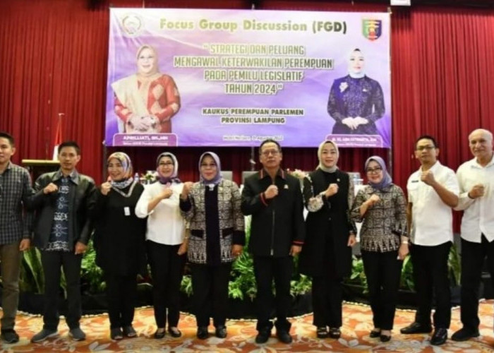 Ketua DPRD Lampung Hadiri FGD Strategi Mengawal Keterwakilan Perempuan pada Pileg 2024