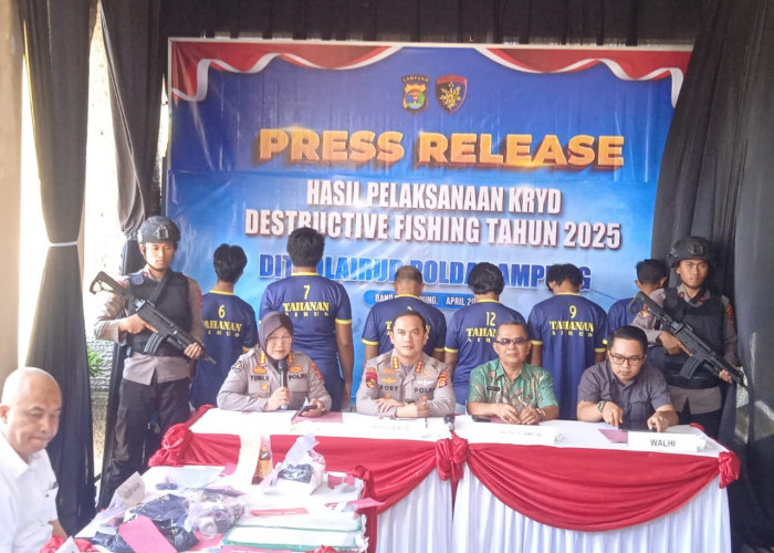 Tiga Bulan, Polairud Polda Lampung Tangkap 10 Pelaku Ilegal Fishing, Ungkap Modus Baru Libatkan Anak-anak