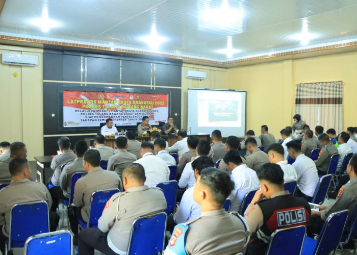 Amankan Tahapan Pemilu 2024, Polres Tubaba Gelar Latpraops Mantap Brata