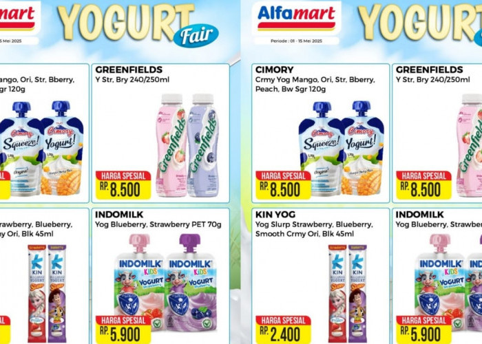 Promo Yogurt Fair Alfamart, Dapatkan Harga Spesial Hanya Rp2.400, Cek Produknya