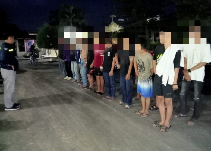 Polsek Sukarame Amankan Belasan Remaja Asal Bandar Lampung, Pesawaran dan Lamsel, Diduga Hendak Balap Liar 
