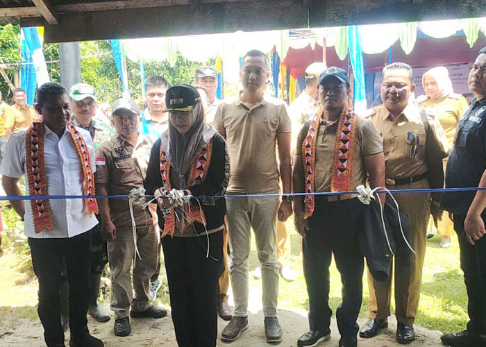 Bupati Tanggamus Resmikan Pengoperasian Penyalaan Listrik Desa di Pekon Karang Brak 