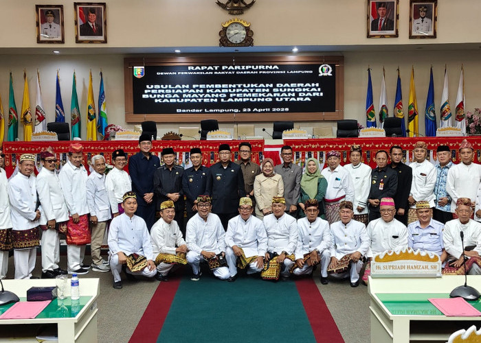 DPRD Lampung Setujui Pemekaran Sungkai Bunga Mayang Jadi Kabupaten Baru di Lampung 