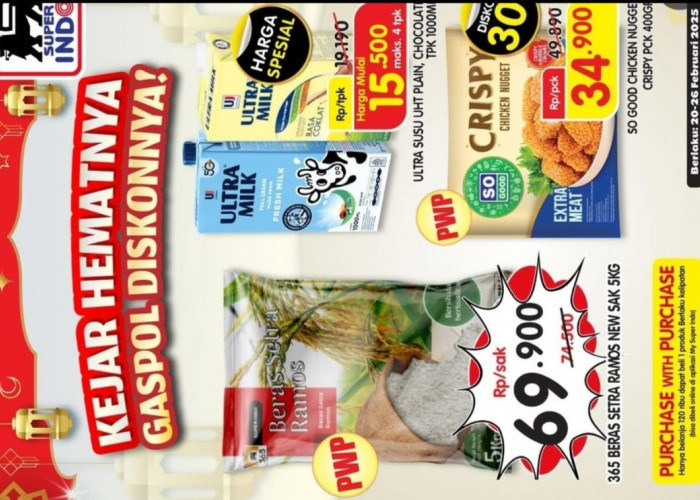 Update Promo Superindo 20 - 26 Februari 2025, Spesial Harga Bahan Pokok Hingga Promo Popok Bayi