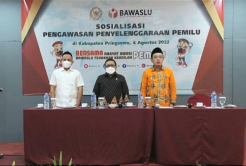 Bawaslu Pringsewu Ajak Masyarakat Lebih Peduli Dengan Pengawasan Pemilu 