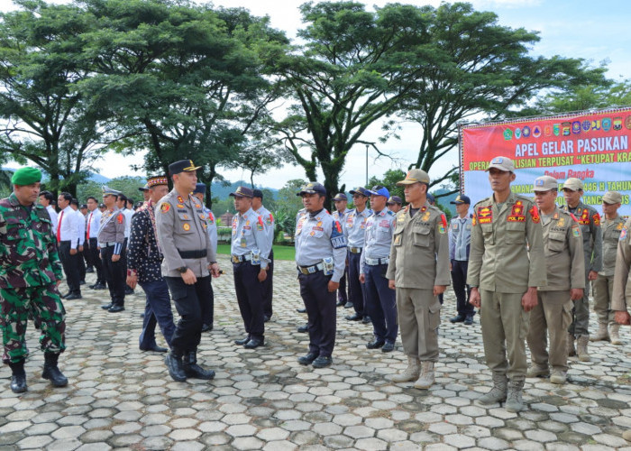 Polres Tanggamus Gelar Apel Pasukan Operasi Ketupat Krakatau 2025