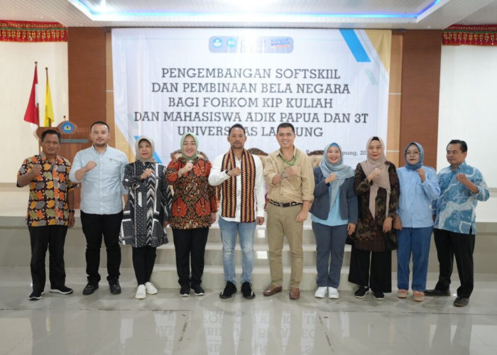 Unila Gelar Diklat Bela Negara dan Pengembangan Softskill untuk Mahasiswa Penerima KIP, PMPAP, dan Adik Papua