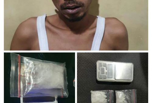 Kantongi Sabu Pria Ini Diamankan Polisi 