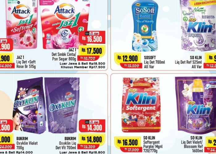 Borong Deterjen Murah di Alfamart, Harga Spesial Hanya di Hari Sabtu 10 Mei 2025, Cek Produknya
