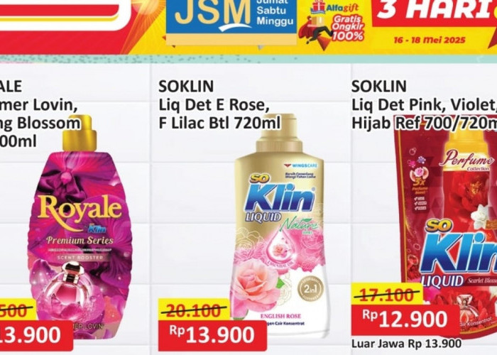 Promo Deterjen Murah Spesial 17 Mei 2025 di Alfamart, Belanja Hemat Mulai Rp12.900, Cek Produknya