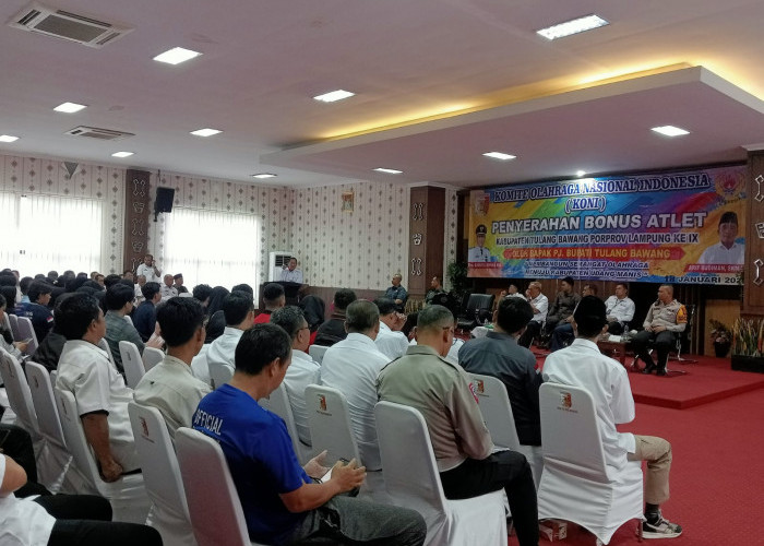 Asik, 102 Atlet Tulang Bawang Dapat Bonus dari Pj. Bupati Qudrotul Ikhwan