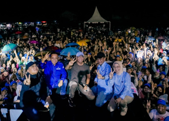 Konser Riang Gembira Bersama Mirza - Jihan dan Ali Rahman - Ayu, Ajak Masyarakat Mantap Pilih Nomor 2 