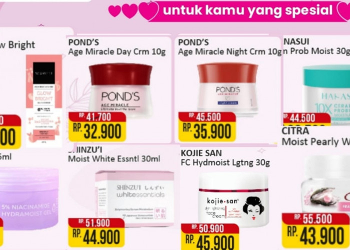 Promo Skincare Kategori Moisturizer di Alfamart, Rawat Kulit Wajah Supaya Mulus dan Glowing