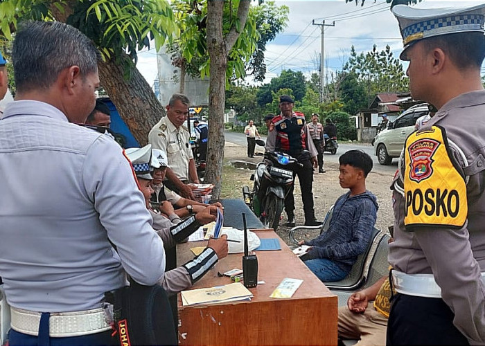 Razia Gabungan Operasi Zebra Krakatau 2024, Satlantas Polres Tanggamus Keluarkan 285 Teguran dan 6 Tilang