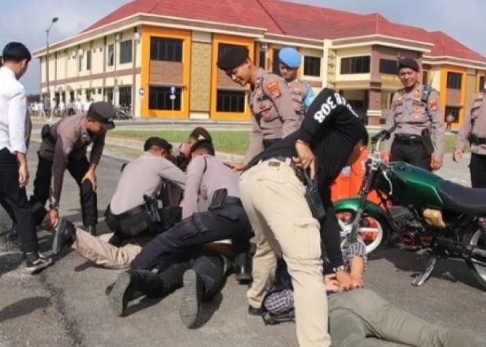 Rekan Ditangkap Polisi, Orang tak Dikenal Geruduk Mapolres Pringsewu, Ternyata...