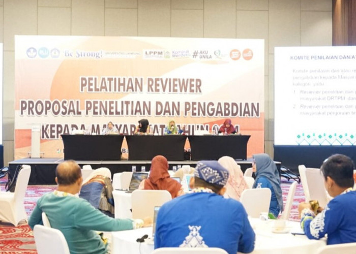 Pelatihan Persepsi Reviewer: Unila Tingkatkan Kualitas Penelitian dan Pengabdian kepada Masyarakat