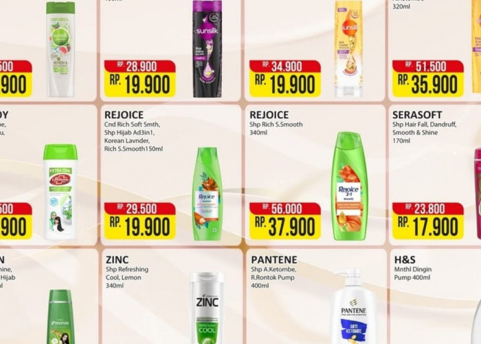 Promo Personal Care Kategori Shampoo Murah Favorit di Alfamart, Rawat Rambut Tetap Wangi dan Berkilau Alami