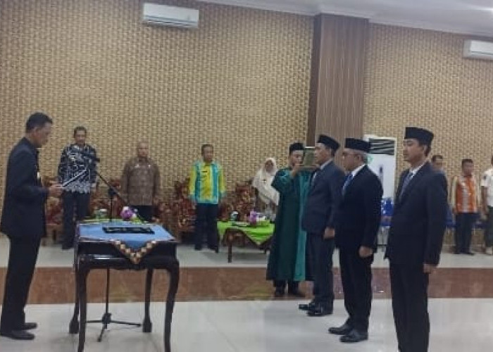 Pj Bupati Pringsewu Lantik Tiga Pejabat Hasil Selter, Ini Pesannya