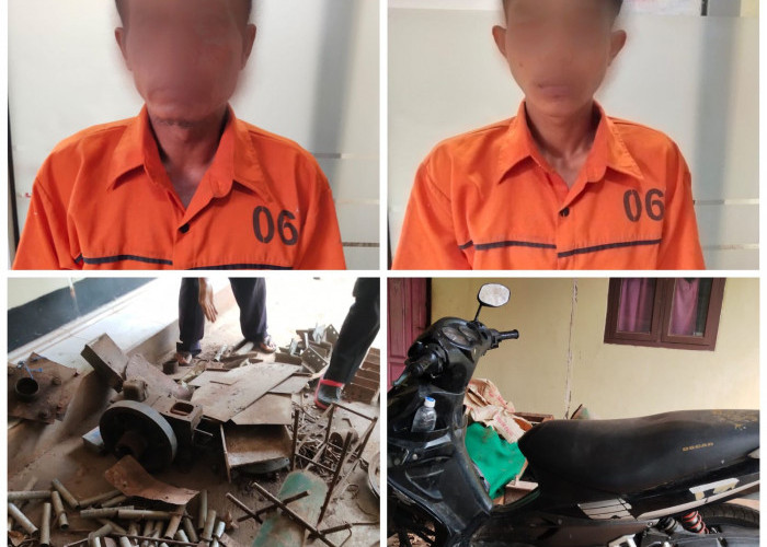 Bobol Gudang Besi Rongsokan, 2 Warga Bandar Lampung Diamankan Polsek Bandar Sribowono