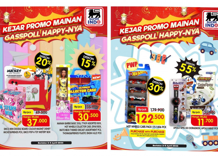 Kejar Promo Superindo 7 April 2025 Kebutuhan Si Kecil, Dari Mainan Anak hingga Popok Bayi 