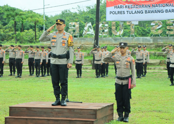 Empat Personel Polres Tubaba Terima Penghargaan