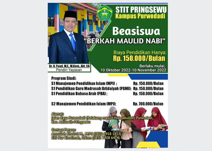 Dr. Fauzi Siapkan Beasiswa Berkah Maulid di STIT Pringsewu 