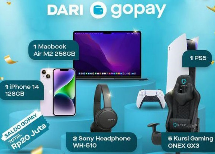Kabar Baik! Gopay Indonesia Bagikan Kado Spesial Akhir Tahun, Mulai dari Iphone 14 Sampai Saldo 20 Juta