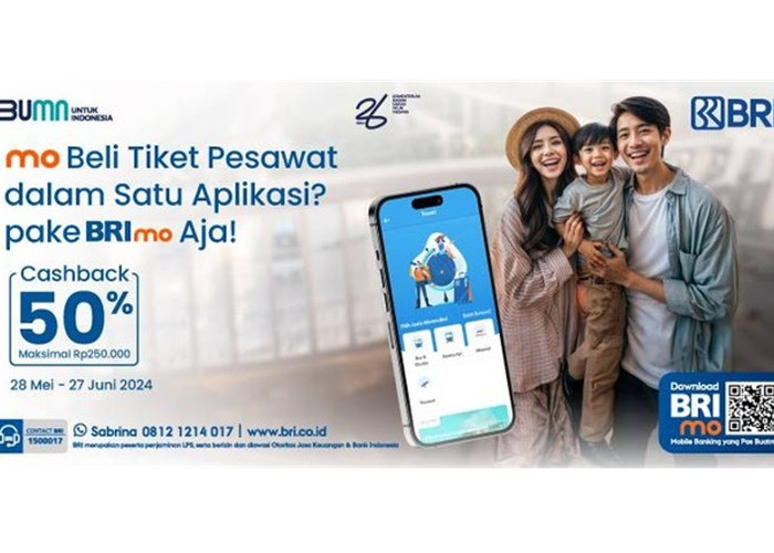 Liburan Sekolah Makin Hemat dengan Promo Cashback 50 Persen Tiket Pesawat di BRImo