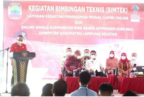 Libatkan 240 Pelaku Usaha, Pemkab Lamsel Laksanakan Bimtek LKPM dan OSS RBA Tuntaskan Stunting