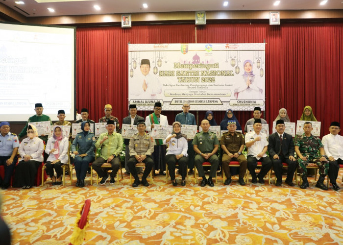 Hadiri Peringatan Hari Santri Nasional Tahun 2022, Ini Harapan Wakil Gubernur Lampung Chusnunia 